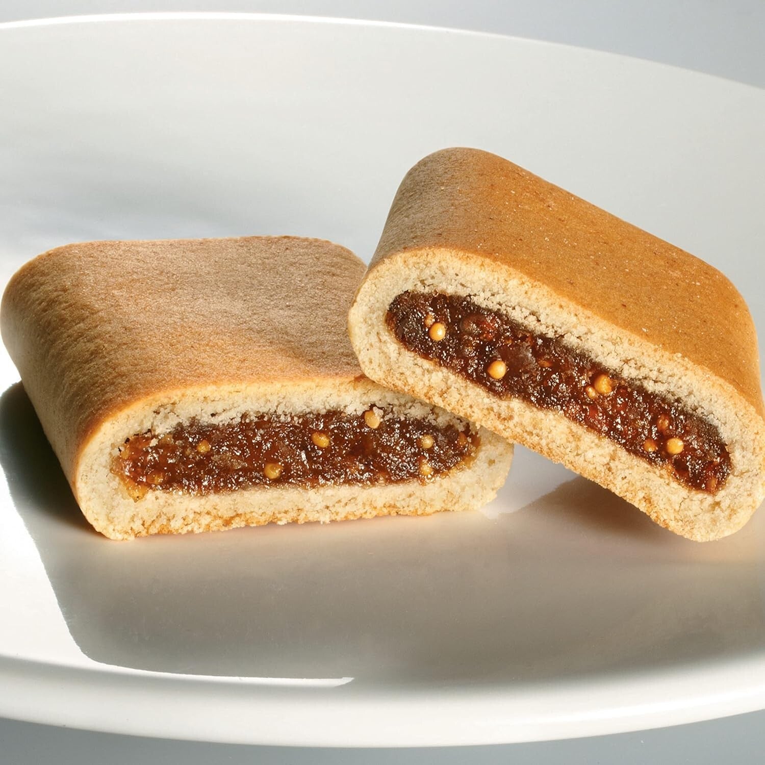 12 Packs of Soft & Fruit Chewy Fig Cookies - Healthy Snack Bars with Whole Grain