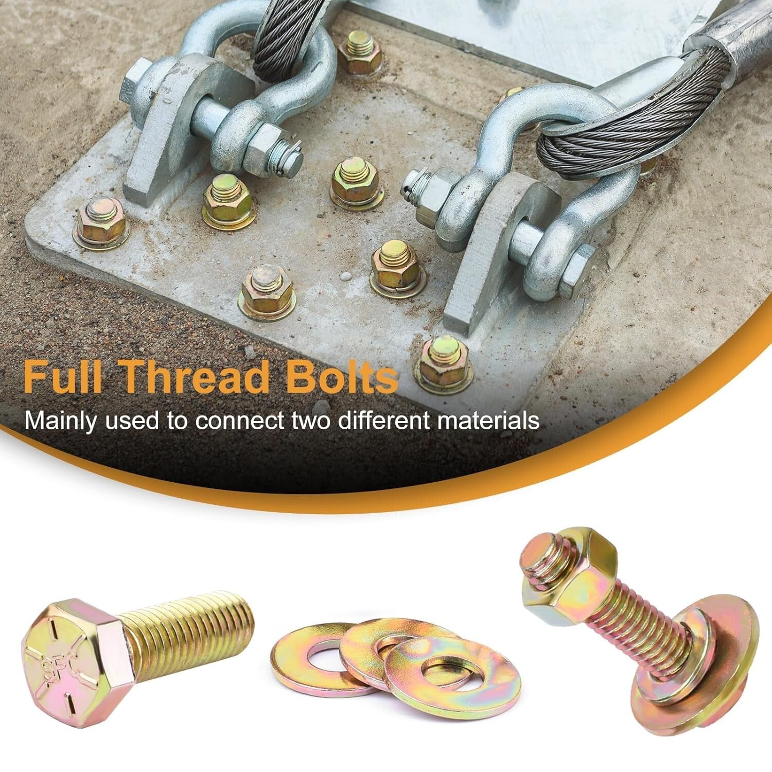 25 Size Hex Bolts Nuts Assortment Kit - 1060PCS Alloy Steel Fasteners Set