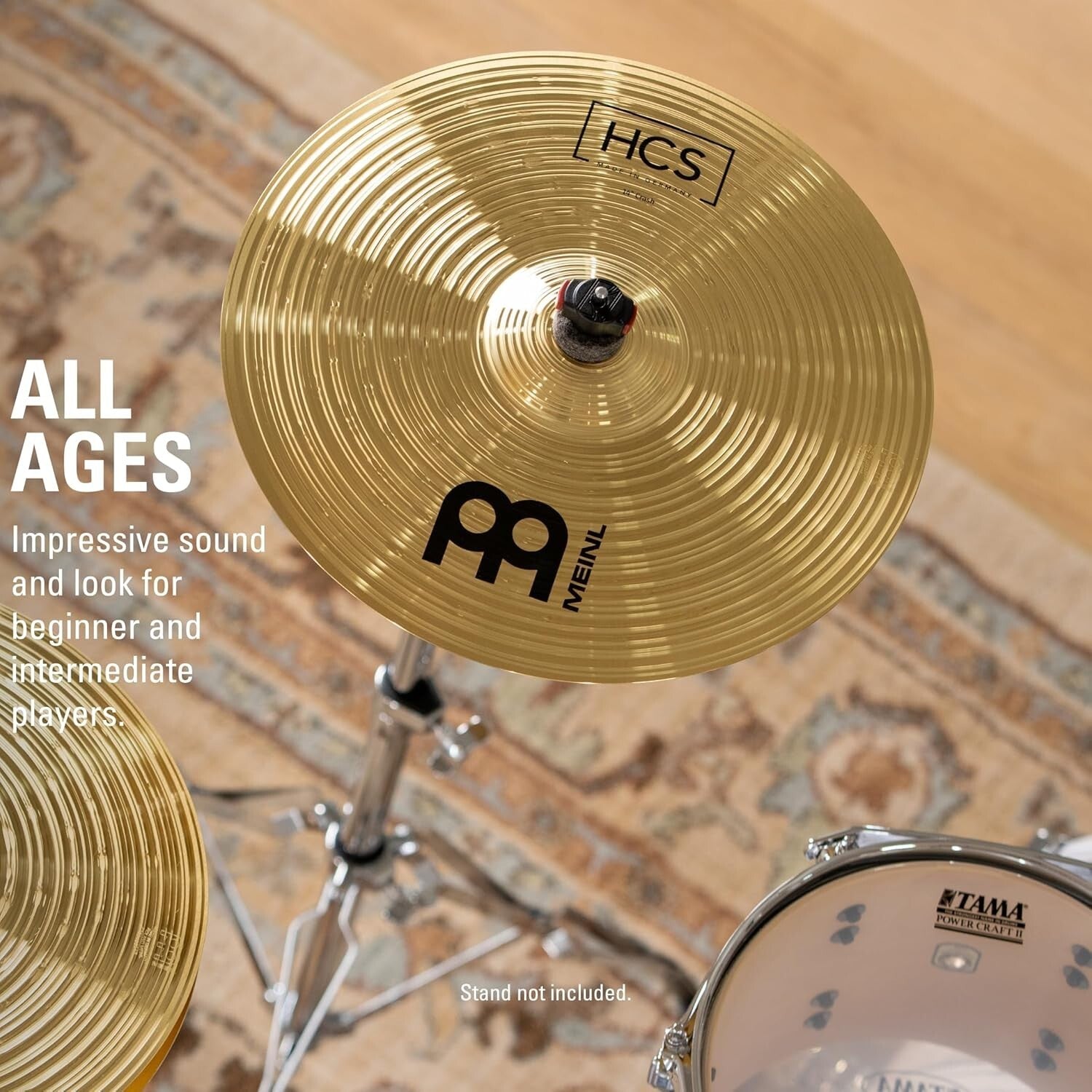 HCS 14" Crash Cymbal - Perfect for Every Musical Style with Bright Brass Finish