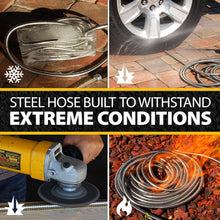Load image into Gallery viewer, Weatherproof 50Ft Garden Hose - Lightweight Stainless Steel, 500 PSI Performance