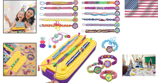 Fun DIY Bracelet Maker Kit with Charms - Perfect Birthday Gift for Girls 7-12