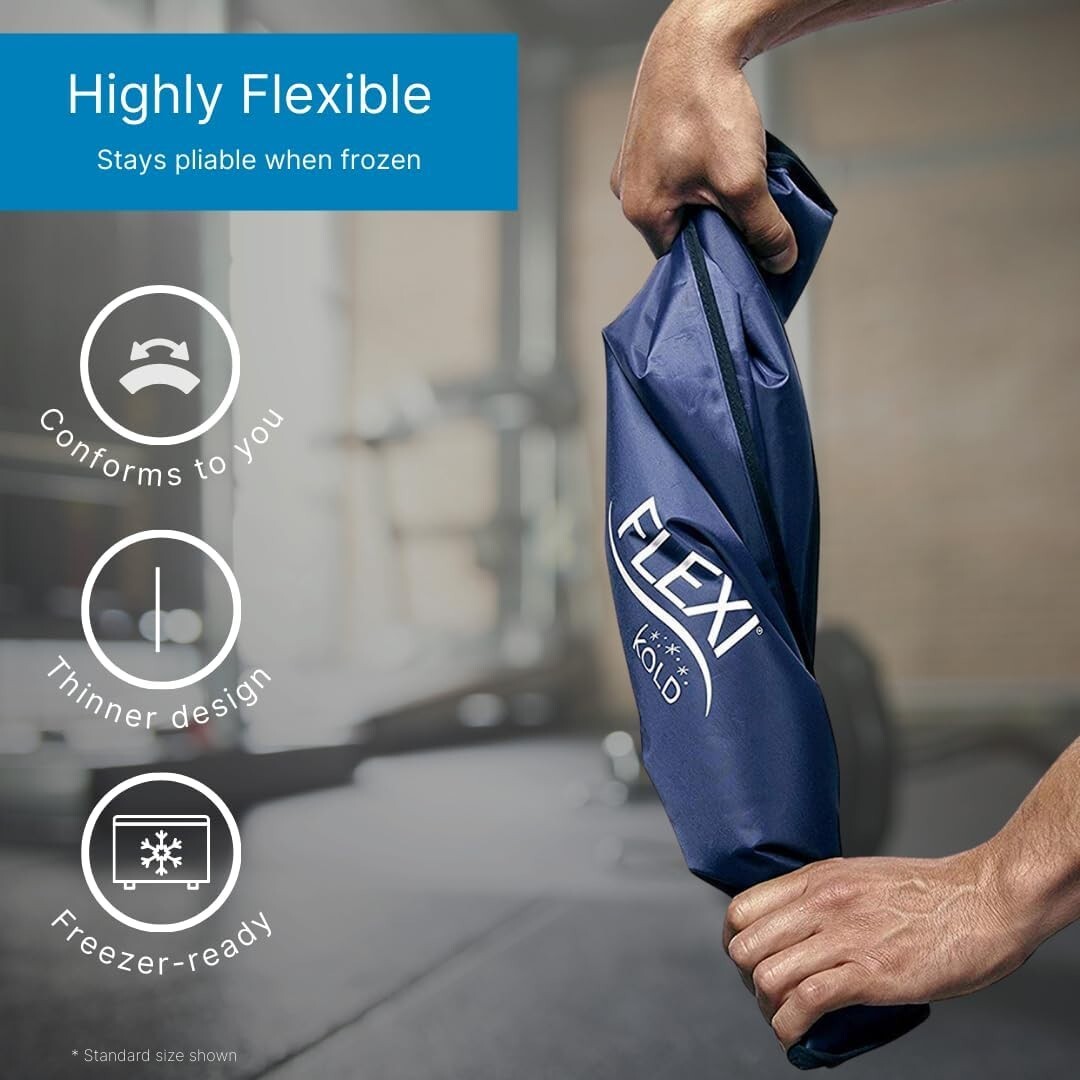 FlexiKold Customized Comfort - Extra Large Gel Ice Pack for Injuries & Soreness