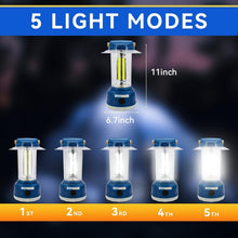 Load image into Gallery viewer, Portable 2000 Lumen Rechargeable Lantern with Waterproof &amp; Emergency Features