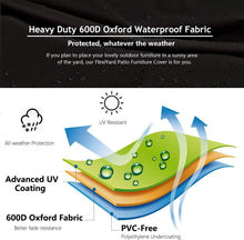 Load image into Gallery viewer, Premium Weather-Resistant V-Shaped Couch Cover - 600D Desert Khaki 90" x 90"