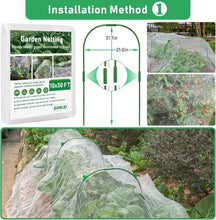 Load image into Gallery viewer, Garden Mesh Netting Kit: Protect Vegetables &amp; Fruits with Ease and Style