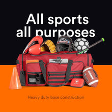 Load image into Gallery viewer, Lightweight 130L Heavy-Duty Gym Duffle with Team Lift Handles &amp; Air Holes