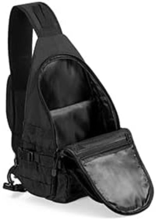 Large Capacity EDC Crossbody Backpack with Concealed Pocket and Adjustable Strap