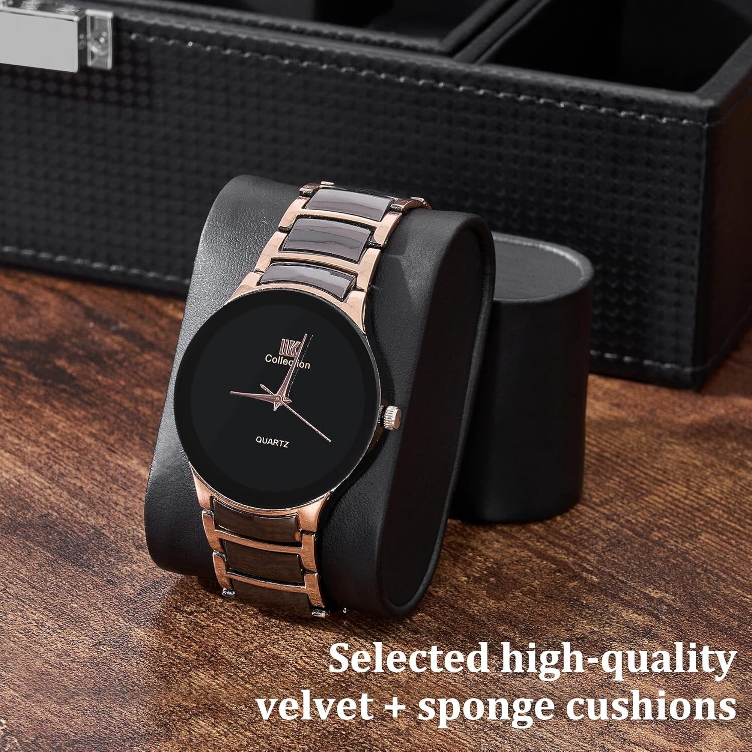 Luxury Jewelry Organizer for Men & Women with 4 Watch Cases – Ideal for Gifting