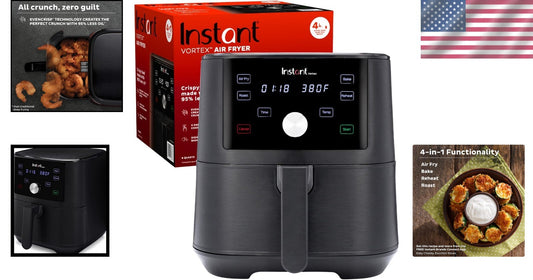 Instant Vortex 6QT Air Fryer - Air Fry, Roast, Bake & Reheat with Smart Features