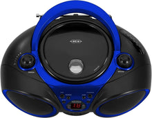 Load image into Gallery viewer, Compact Blue CD-490 Player with AM/FM Radio &amp; Headphone Jack - On-the-Go Audio