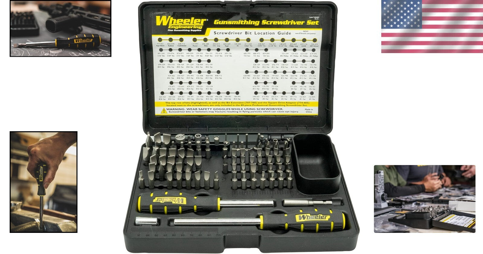 Complete 89-Piece Screwdriver Set for Gunsmithing with Durable Construction