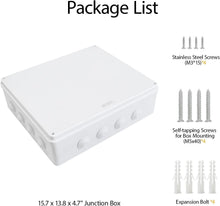 Load image into Gallery viewer, Durable IP65 Waterproof Junction Box for Electrical Projects - 15.7x13.8x4.7in
