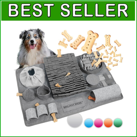 Snuffle Mat for Dogs - Machine Washable with 3 Adjustable Difficulty Levels