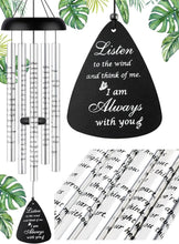 Load image into Gallery viewer, Elegant 36'' Memorial Wind Chimes with Healing Poem - Perfect for Grief Support
