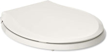 Load image into Gallery viewer, Modern Almond Round Toilet Seat with Grip-Tight Bumpers and Quiet-Close Lid