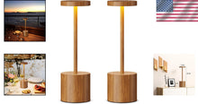 Load image into Gallery viewer, Set of 2 Cordless Rechargeable Table Lamps - Dimmable LED Light for Indoor/Ou...
