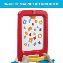 Load image into Gallery viewer, All Around Easel for Two: Durable Kids Activity Table with Chalkboard &amp; Markers