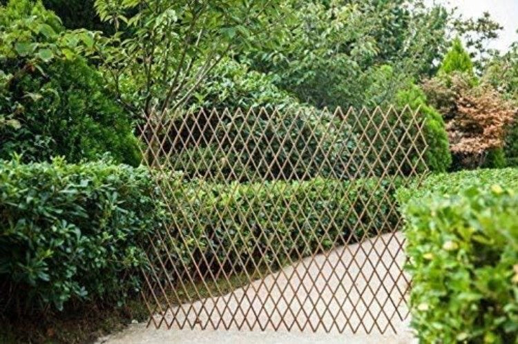 Durable Expandable Willow Fence for Climbing Plants - Natural Look & Easy Setup