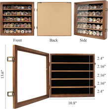 Load image into Gallery viewer, Elegant Military Challenge Coin Display Case with Toughened Glass &amp; Shelves