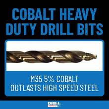 Load image into Gallery viewer, Gold Oxide Cobalt Stepped Point Drill Bits, 29 pcs for Multi-Material Drilling