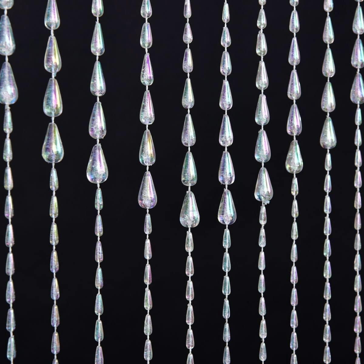 Adjustable 3FT x 6FT Beaded String Curtain – Charming Home Decoration