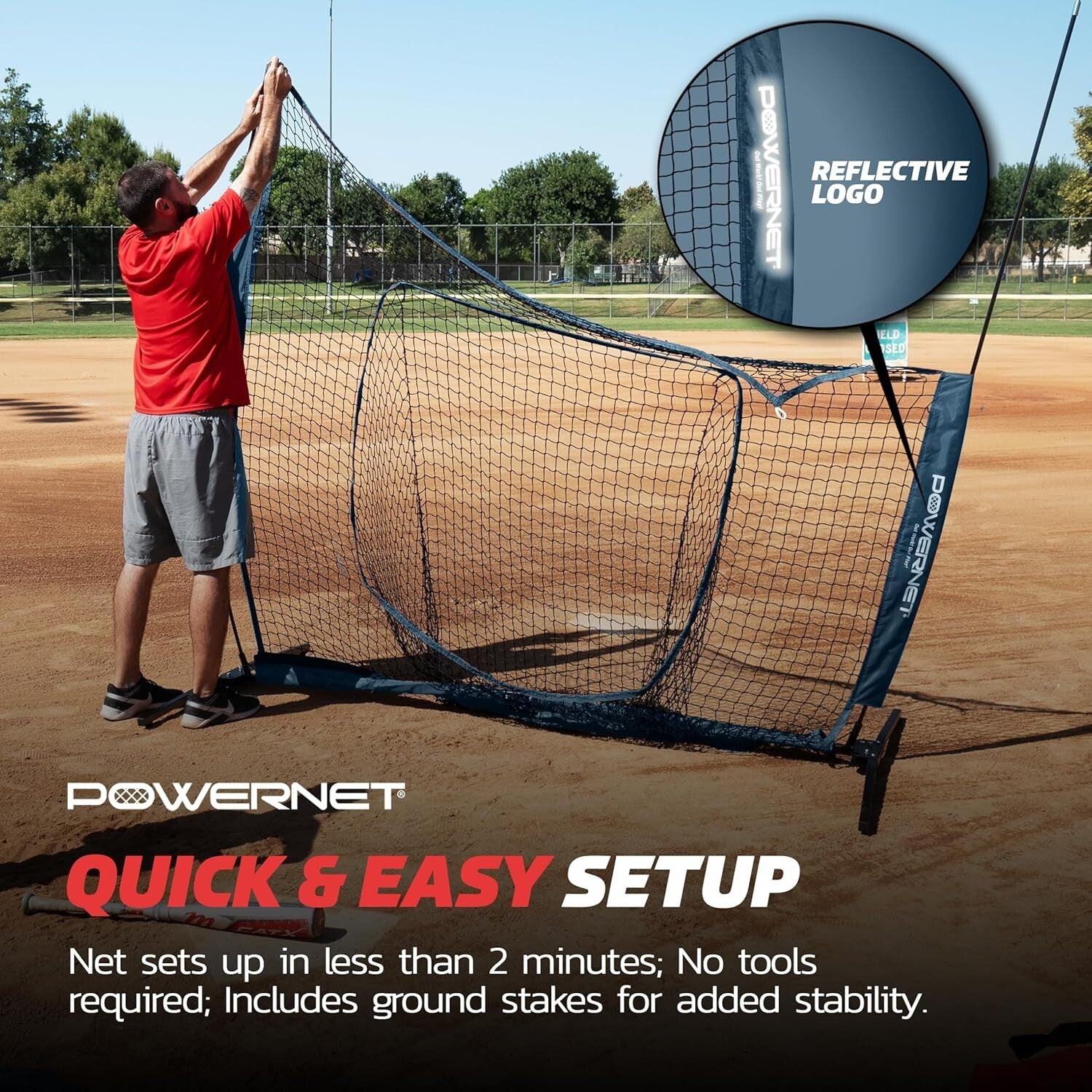 Professional-Grade 7x7 Baseball & Softball Net - Collapsible & Stable Design