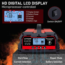 Load image into Gallery viewer, Compact 25Amp Battery Charger with Smart Diagnostics for Cars, Boats &amp; More