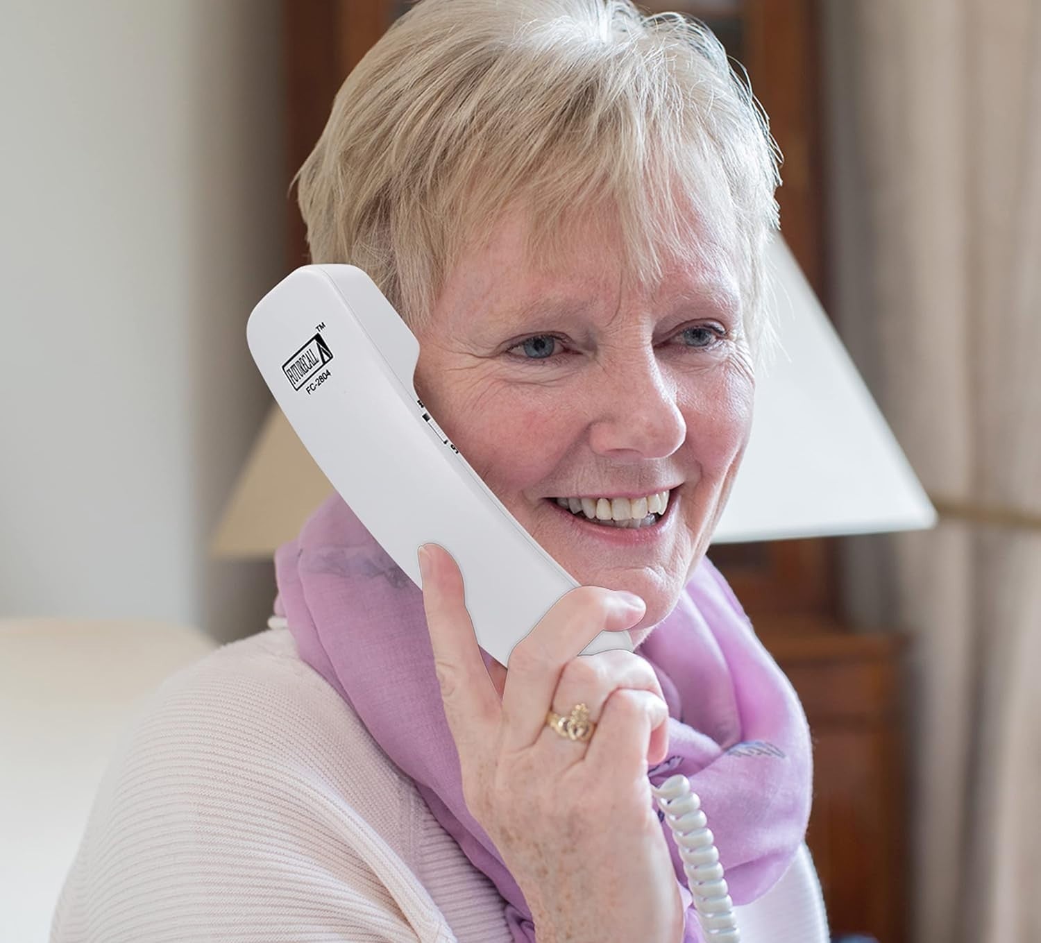 FC-2804 Big Button Phone: Amplified & Easy Dial for Seniors - 3 Picture Keys