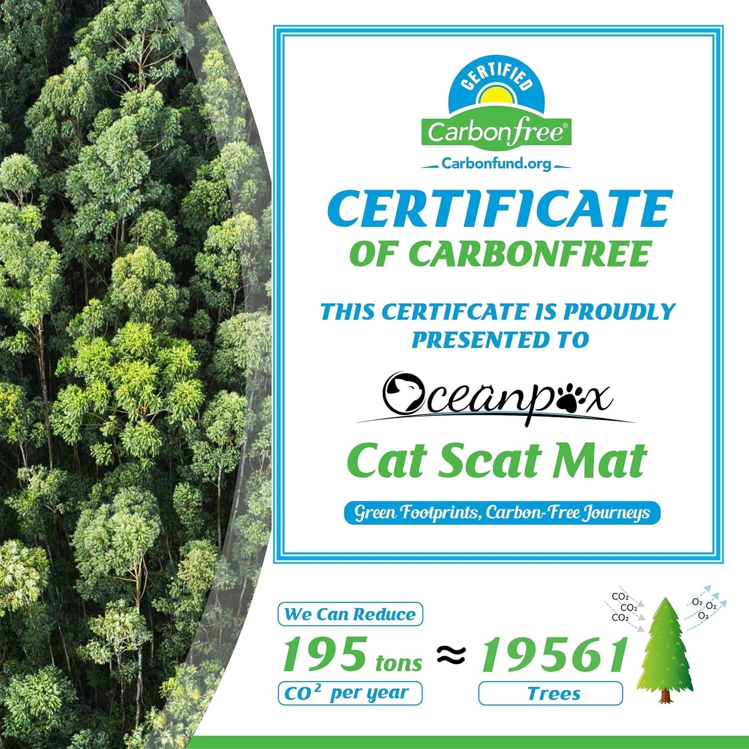 2-Piece 6.5ft Humane Cat Mat - Effective Spike Deterrent for Gardens & Surfaces