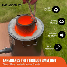 Load image into Gallery viewer, Complete V3 Propane Smelting Furnace Kit - Ideal for Hobbyists &amp; Professionals