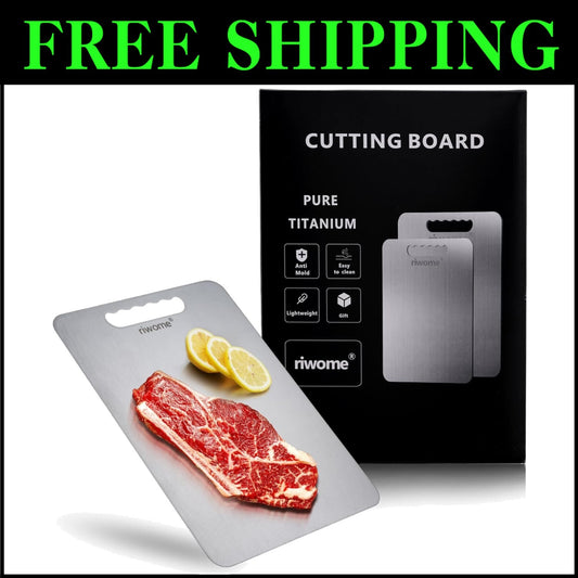 Long-Lasting Titanium Cutting Board - 18x12 Inches, Stain Resistant & Easy Clean