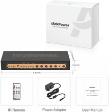 Load image into Gallery viewer, Smart 3-in-1 HDMI Switch Audio Extractor w/ Optical &amp; RCA Outputs for Home Setup