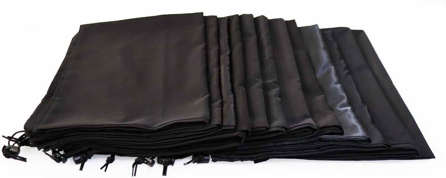 Lightweight 12 Pack Drawstring Laundry Bags - 30"x40" for Smart Organization