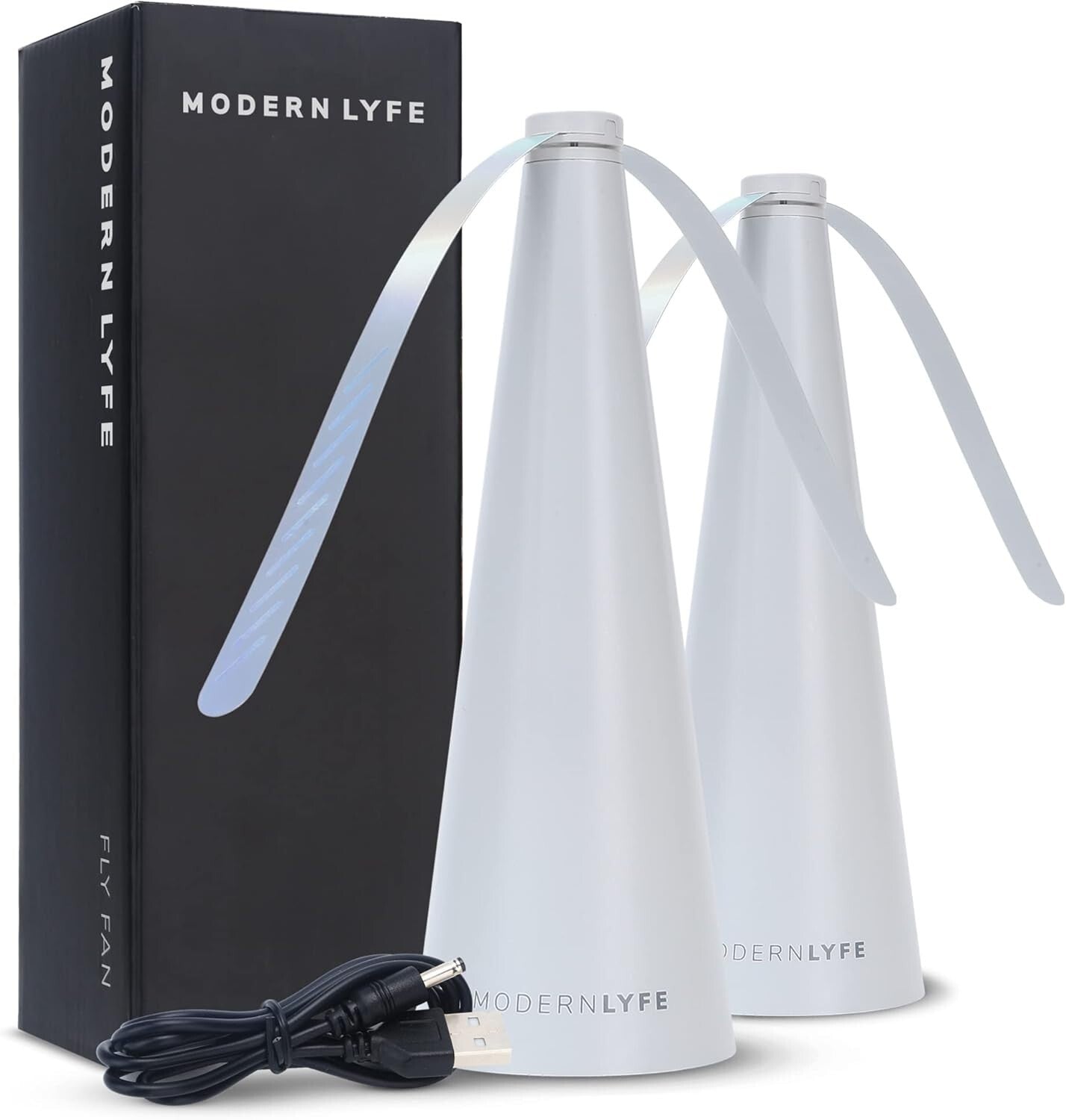 Fly Deterrent Table Fan - Stylish & Durable Outdoor Dining Essential - 2 Pack