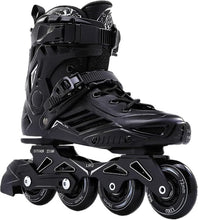 Load image into Gallery viewer, High-Performance Black Inline Skates for Expert Unisex Skating - Size 8.5/9.5