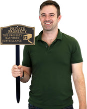 Load image into Gallery viewer, Durable Decorative Garden Boss Private Property Sign with Alumi-Shield Coating