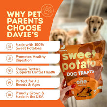 Load image into Gallery viewer, Healthy Sweet Potato Chews for Dogs - Grain-Free, Vegetarian Treats - 2 lb Pack