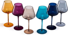 Load image into Gallery viewer, Charming Jewel Crystal Wine Glass Set of 6 - Ideal for Dinner and Gatherings