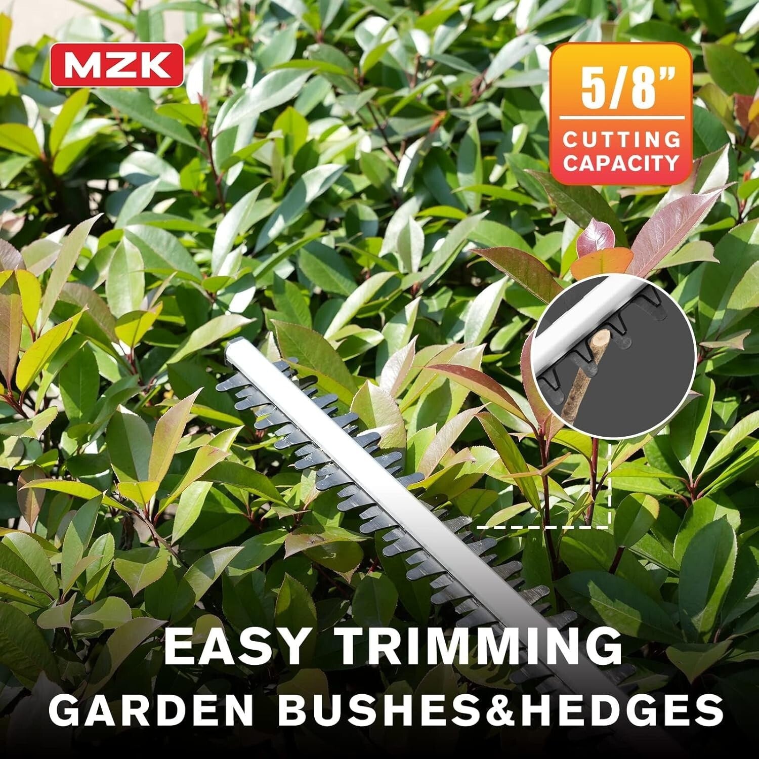 Lightweight 20V Cordless Hedge Trimmer with Adjustable Head for Easy Cutting