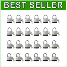 Load image into Gallery viewer, Corrosion-Resistant Keyed Alike Padlock Set - 24 Locks and 48 Keys Included