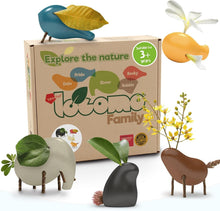 Load image into Gallery viewer, Nature-Inspired Montessori Wooden Animal Set - Perfect for Imaginative Learning