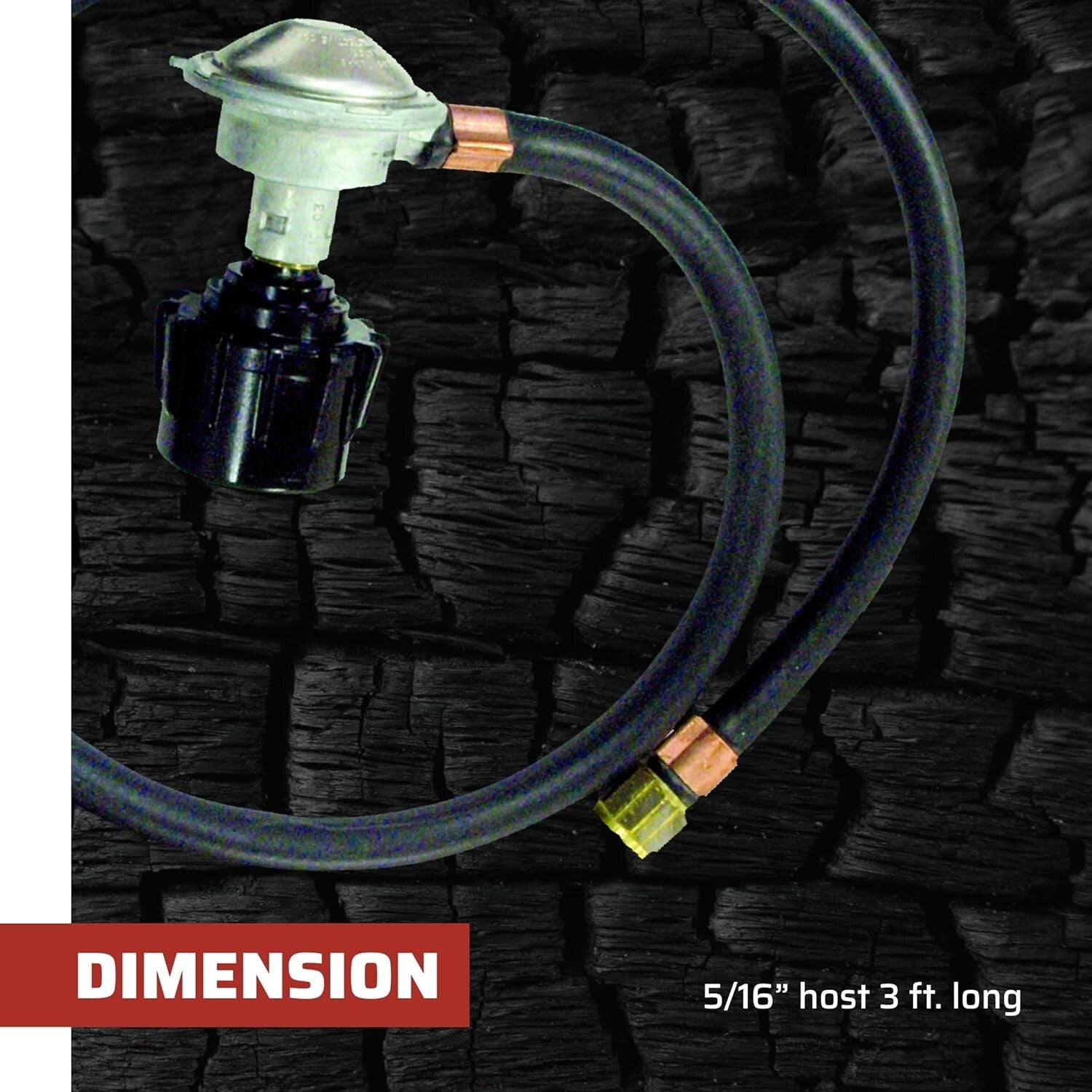 Lightweight Propane Hose with Standard Connector – Ideal for Camping Stoves