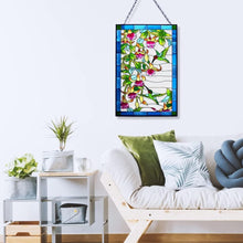 Load image into Gallery viewer, Vibrant Hummingbird Stained Glass Suncatcher - Perfect Gift for Bird Lovers