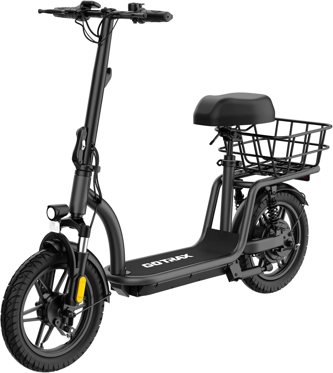 Adult Electric Commuter Scooter - Quiet Ride, Dual Drum Brakes, Wide Deck, 20mph