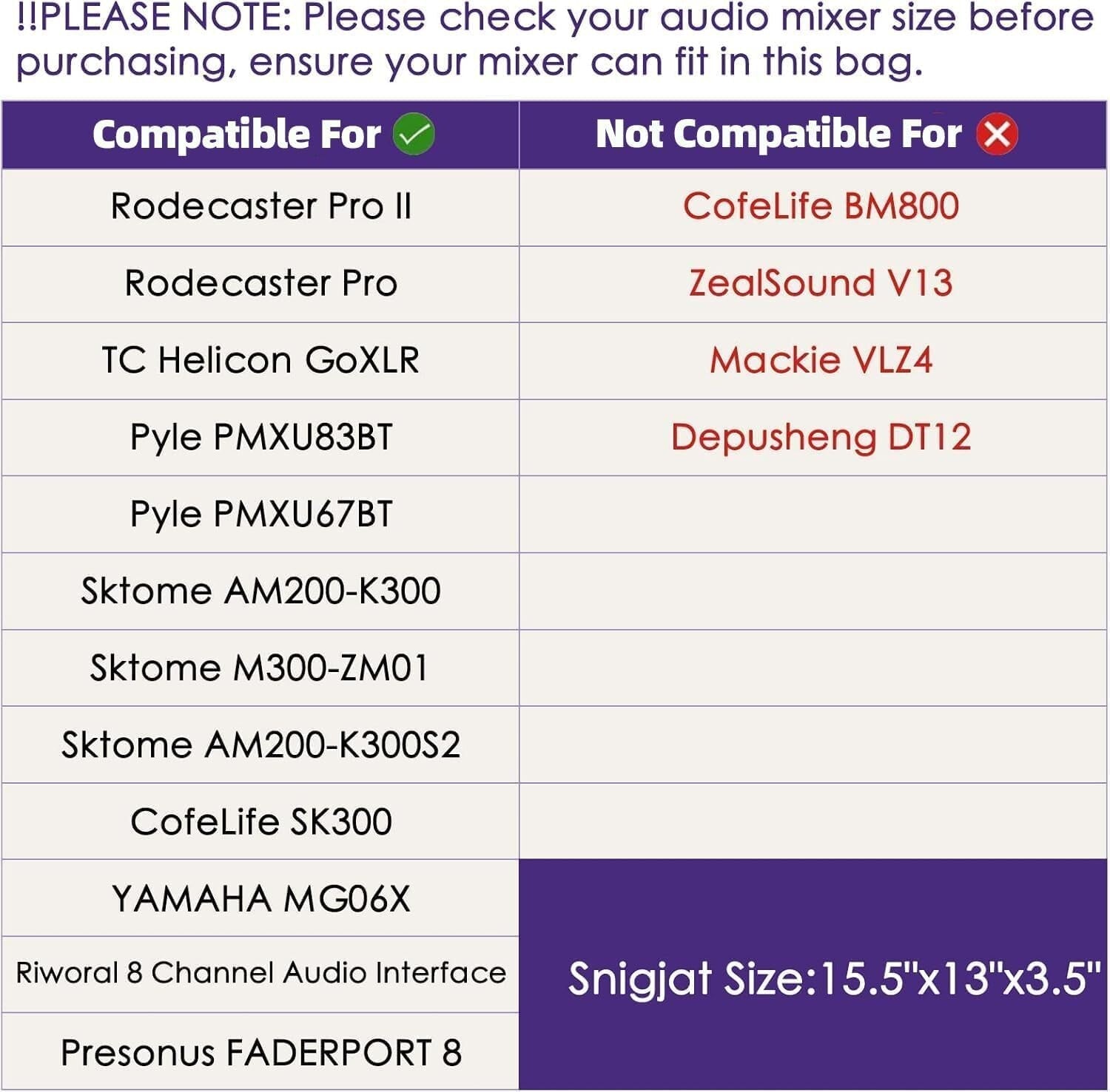 Protective DJ Mixer Bag with 10mm Padding - Spacious Audio Gear Organizer