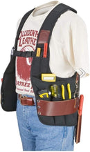 Load image into Gallery viewer, Adjustable Leather Tool Vest with Dri-Lex Lining for Ultimate Comfort on the Job