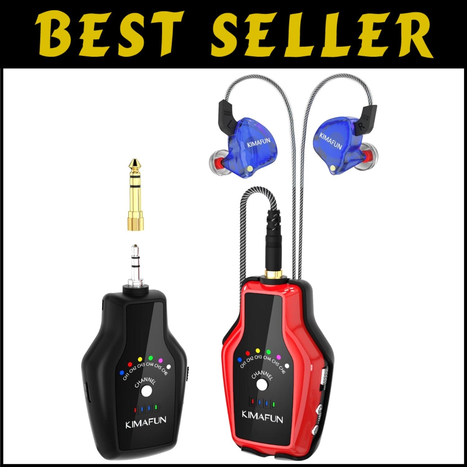 Multi-Channel Wireless In-Ear Monitor System with Noise Isolation & Accessories