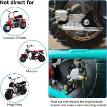 Load image into Gallery viewer, Mini Bike Hydraulic Brake System Assembly with Enhanced Clamping Power &amp; Hose