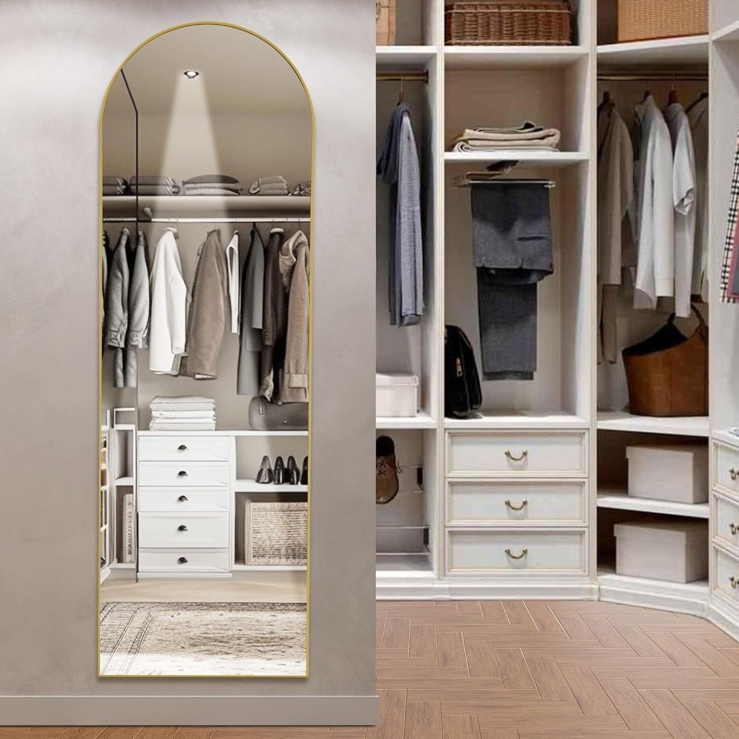 Versatile Full-Length Mirror w/ Shatterproof Glass - Modern Home Essential