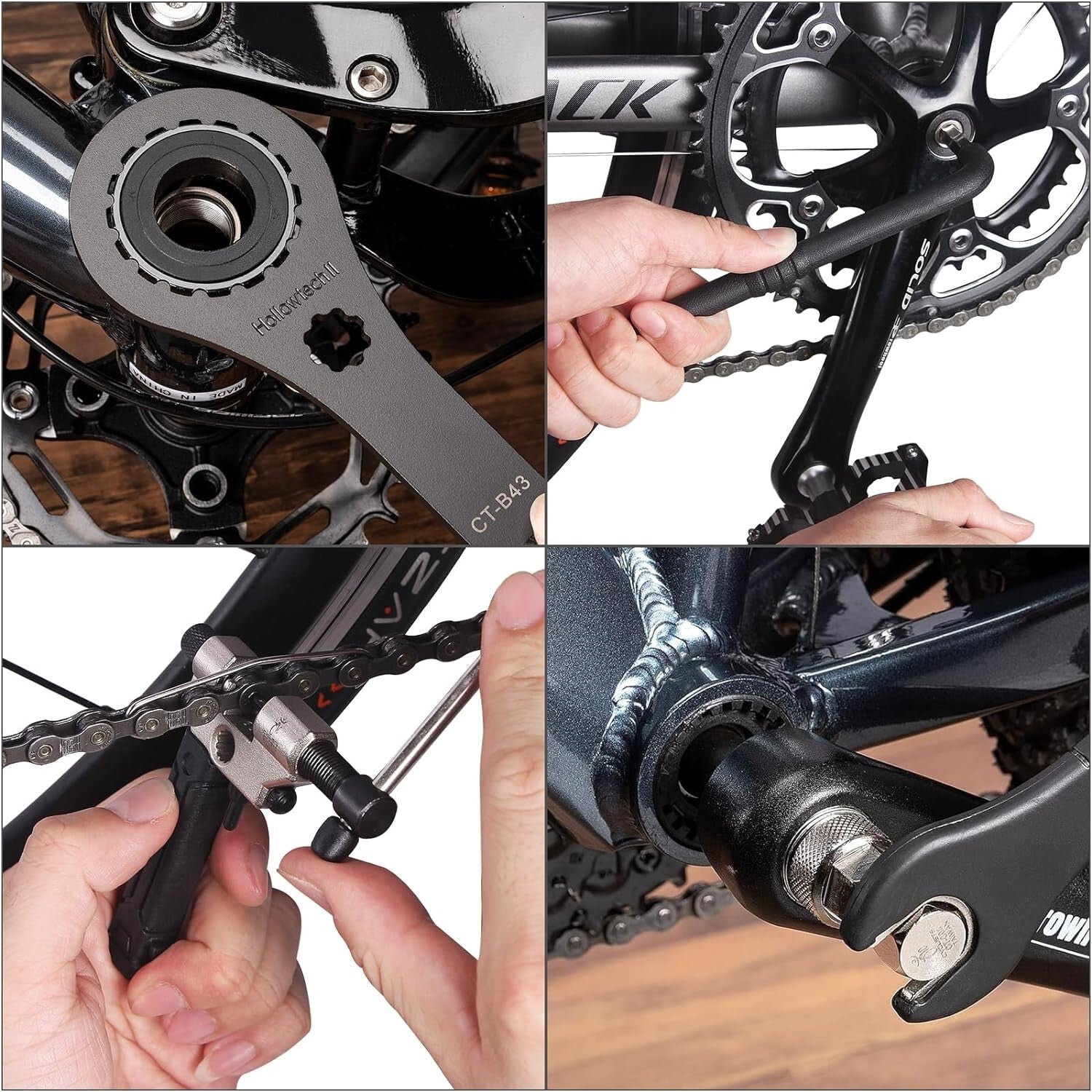 Durable Bike Tool Set with Storage Case - 22 Carbon Steel Tools Included